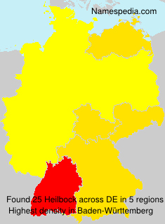 Surname Heilbock in Germany