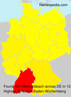 Surname Himmelsbach in Germany