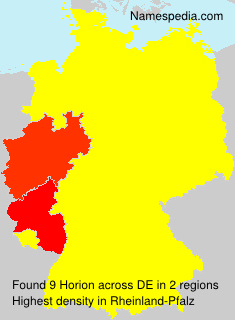 Surname Horion in Germany