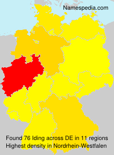 Surname Iding in Germany