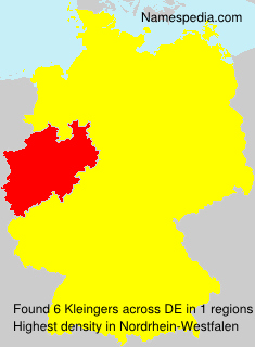 Surname Kleingers in Germany Surname Kleingers in Germany