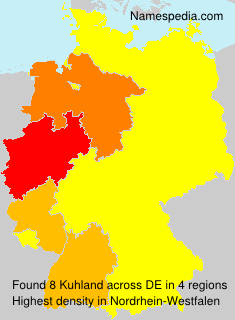 Surname Kuhland in Germany