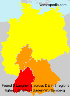 Surname Langheinz in Germany Surname Langheinz in Germany