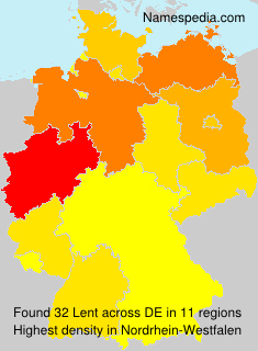 Surname Lent in Germany