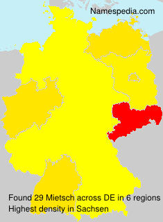 Surname Mietsch in Germany