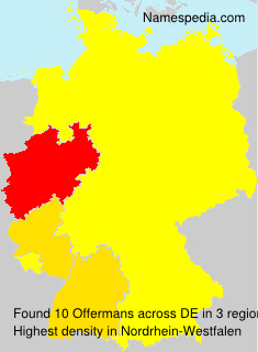 Surname Offermans in Germany Surname Offermans in Germany