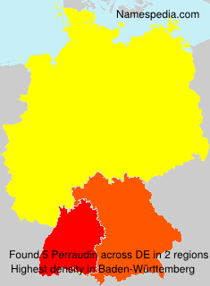 Surname Perraudin in Germany