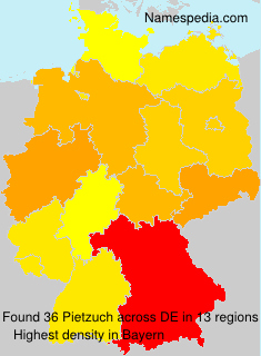 Surname Pietzuch in Germany