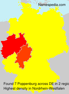 Surname Poppenburg in Germany