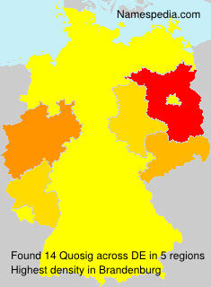 Surname Quosig in Germany