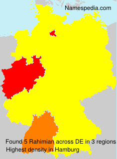 Surname Rahimian in Germany