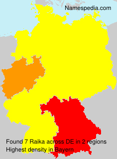 Surname Raika in Germany Surname Raika in Germany