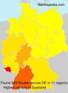 Surname Rauber in Germany