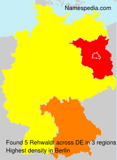Surname Rehwaldt in Germany Surname Rehwaldt in Germany