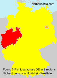 Surname Richiusa in Germany