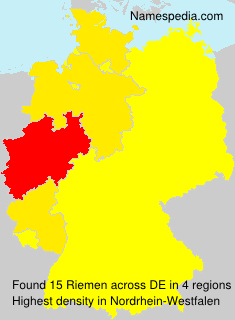 Surname Riemen in Germany