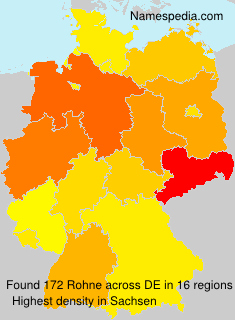 Surname Rohne in Germany