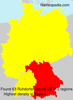 Surname Ruhdorfer in Germany