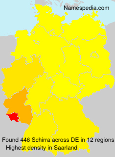 Surname Schirra in Germany