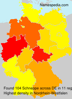 Surname Schneppe in Germany