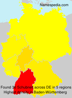 Surname Schubnell in Germany
