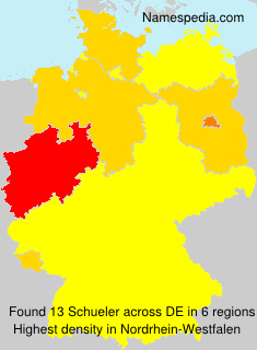 Surname Schueler in Germany