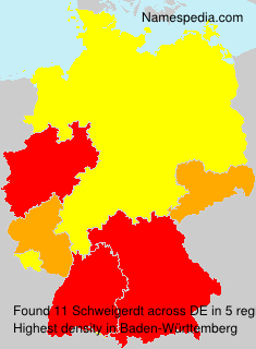 Surname Schweigerdt in Germany