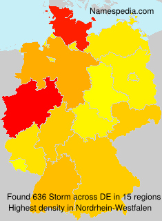 Surname Storm in Germany