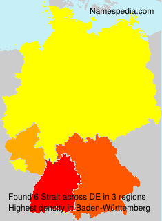 Surname Strait in Germany