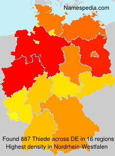 Surname Thiede in Germany
