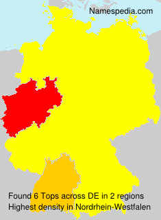 Surname Tops in Germany