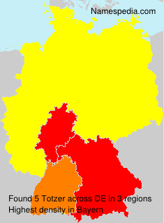 Surname Totzer in Germany Surname Totzer in Germany