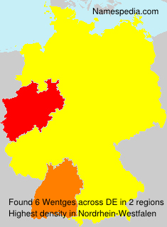 Surname Wentges in Germany