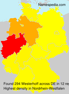 Surname Westerhoff in Germany