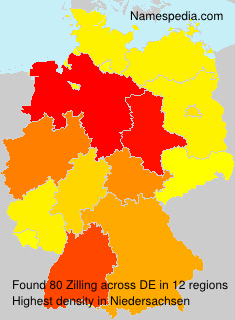 Surname Zilling in Germany