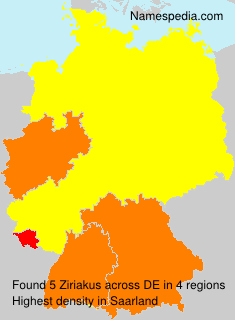 Surname Ziriakus in Germany Surname Ziriakus in Germany