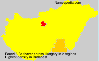 Surname Balthazar in Hungary