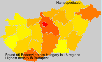 Surname Bodonyi in Hungary