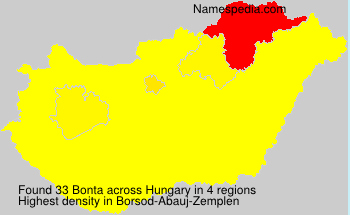 Surname Bonta in Hungary