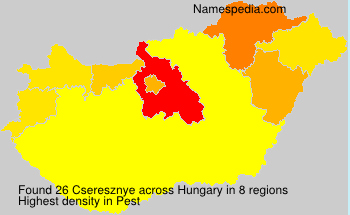 Surname Cseresznye in Hungary