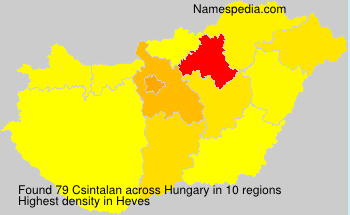 Surname Csintalan in Hungary