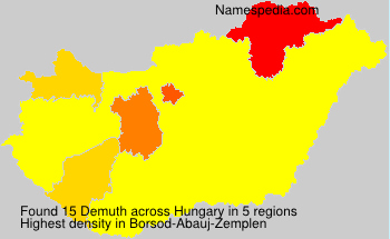 Surname Demuth in Hungary