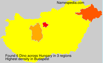 Surname Dino in Hungary