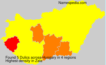 Surname Dulics in Hungary