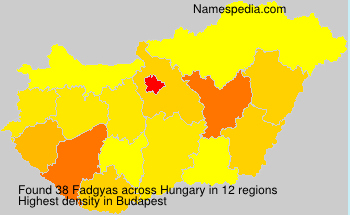 Surname Fadgyas in Hungary