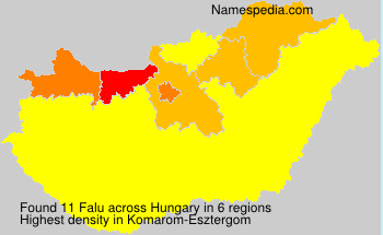 Surname Falu in Hungary Surname Falu in Hungary