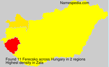 Surname Ferecsko in Hungary