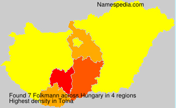 Surname Folkmann in Hungary
