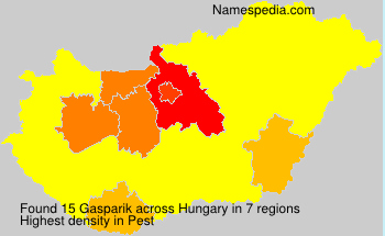 Surname Gasparik in Hungary