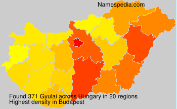 Surname Gyulai in Hungary